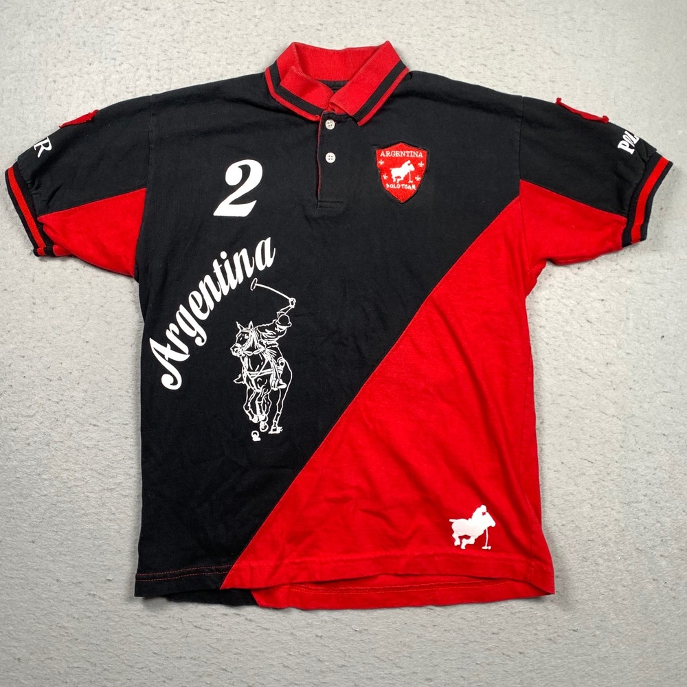 La Justina Saddlery Argentina Polo Team Shirt Small Black Equestrian